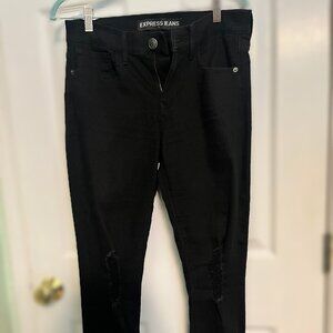 Express Stretch Jean, Black Size 4
